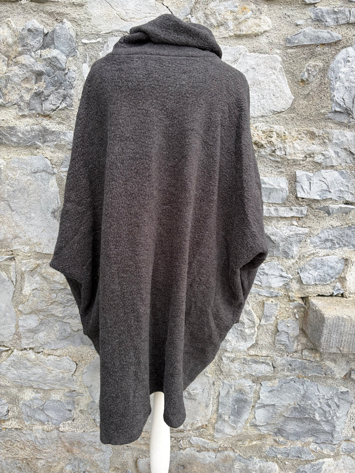 Charcoal poncho-style jumper uk 14-18