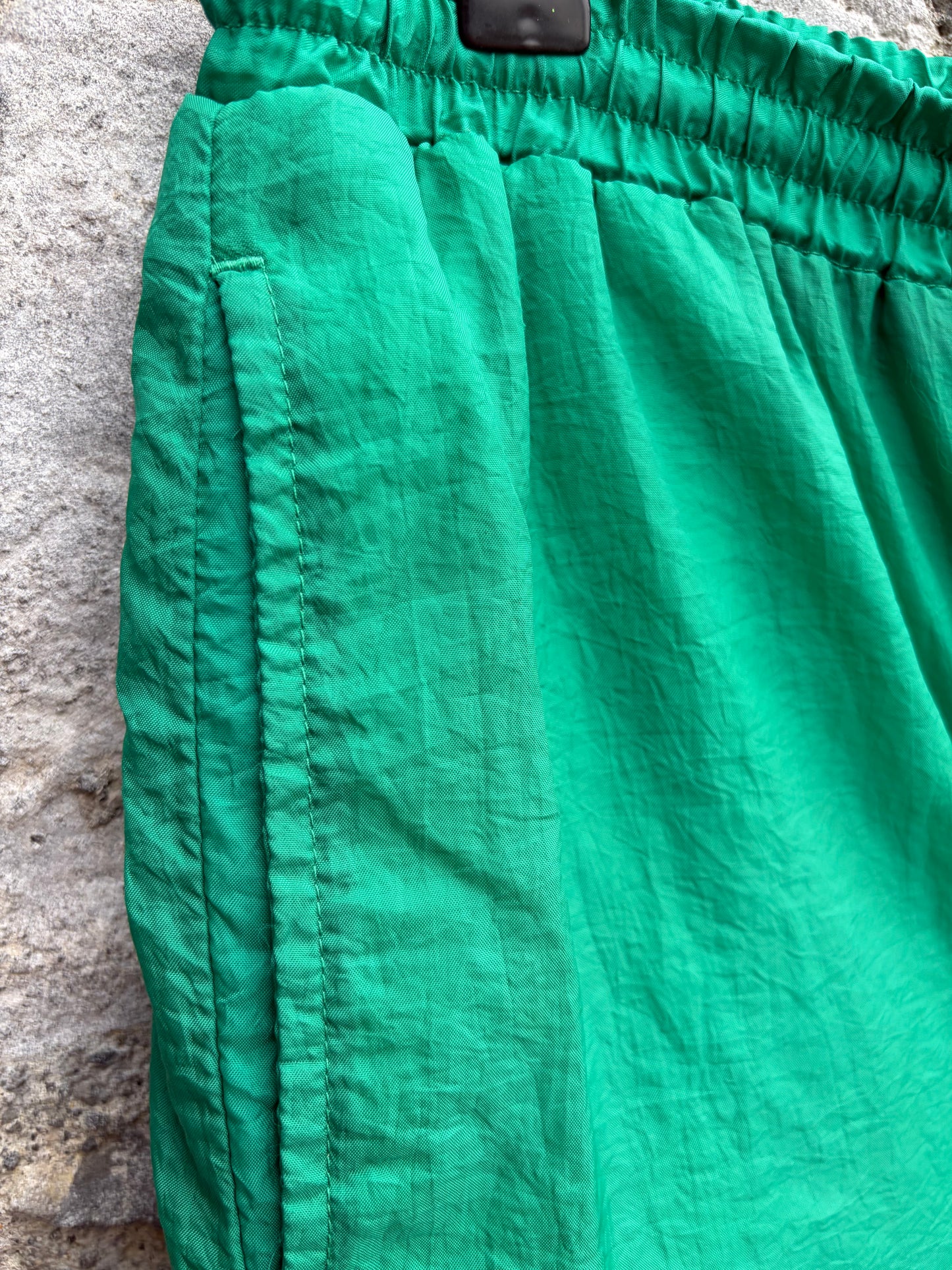 80s green shell track pants Small