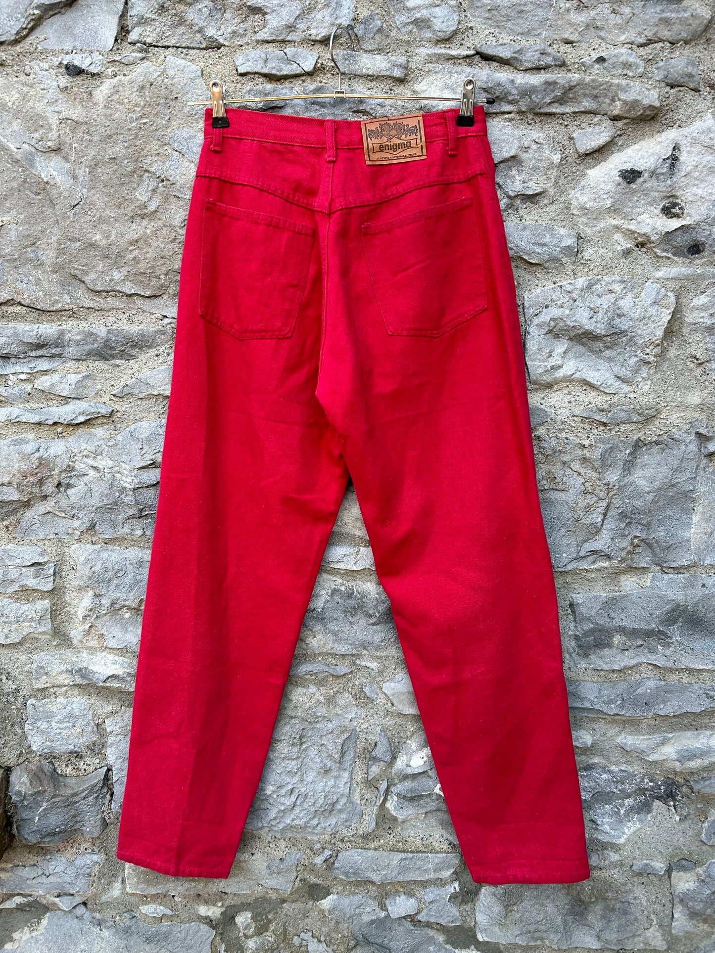 90s red jeans uk 10-12