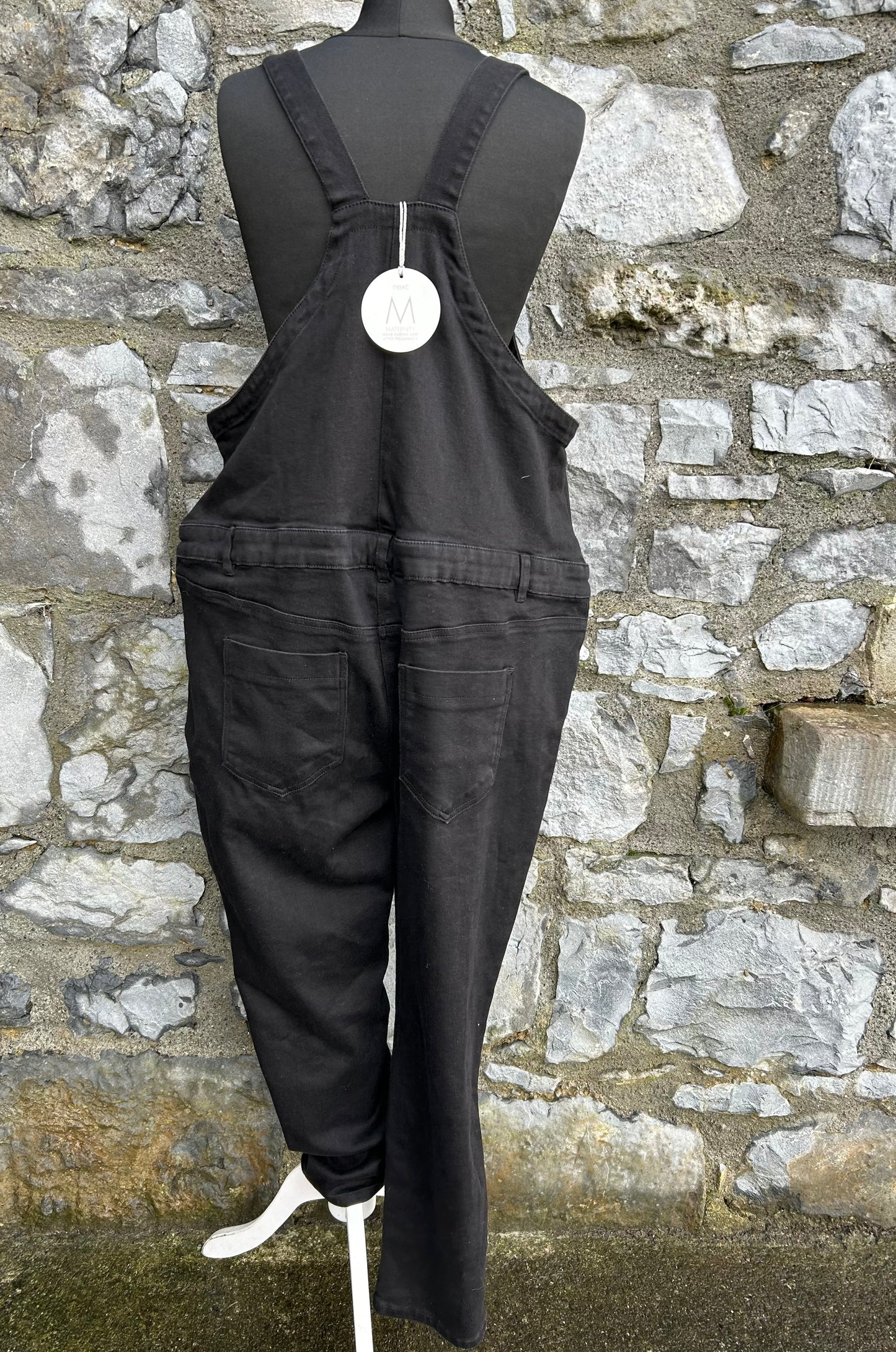 Black maternity dungarees uk 14