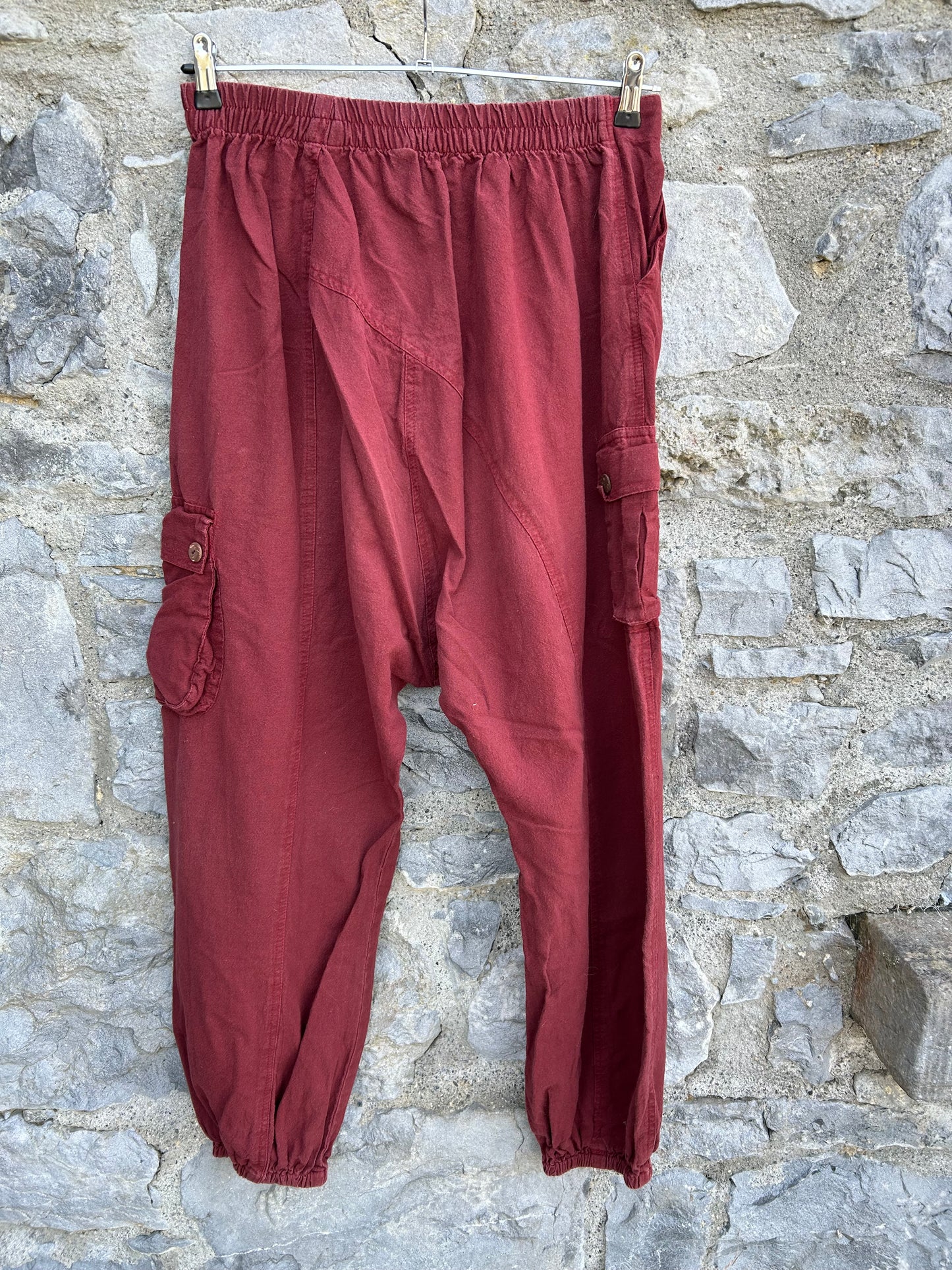 Maroon baggy pants uk 12