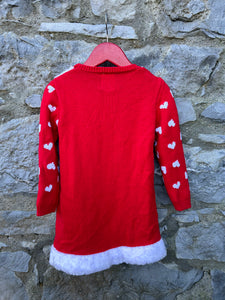 Santa knitted dress   2-3y (92-98cm)