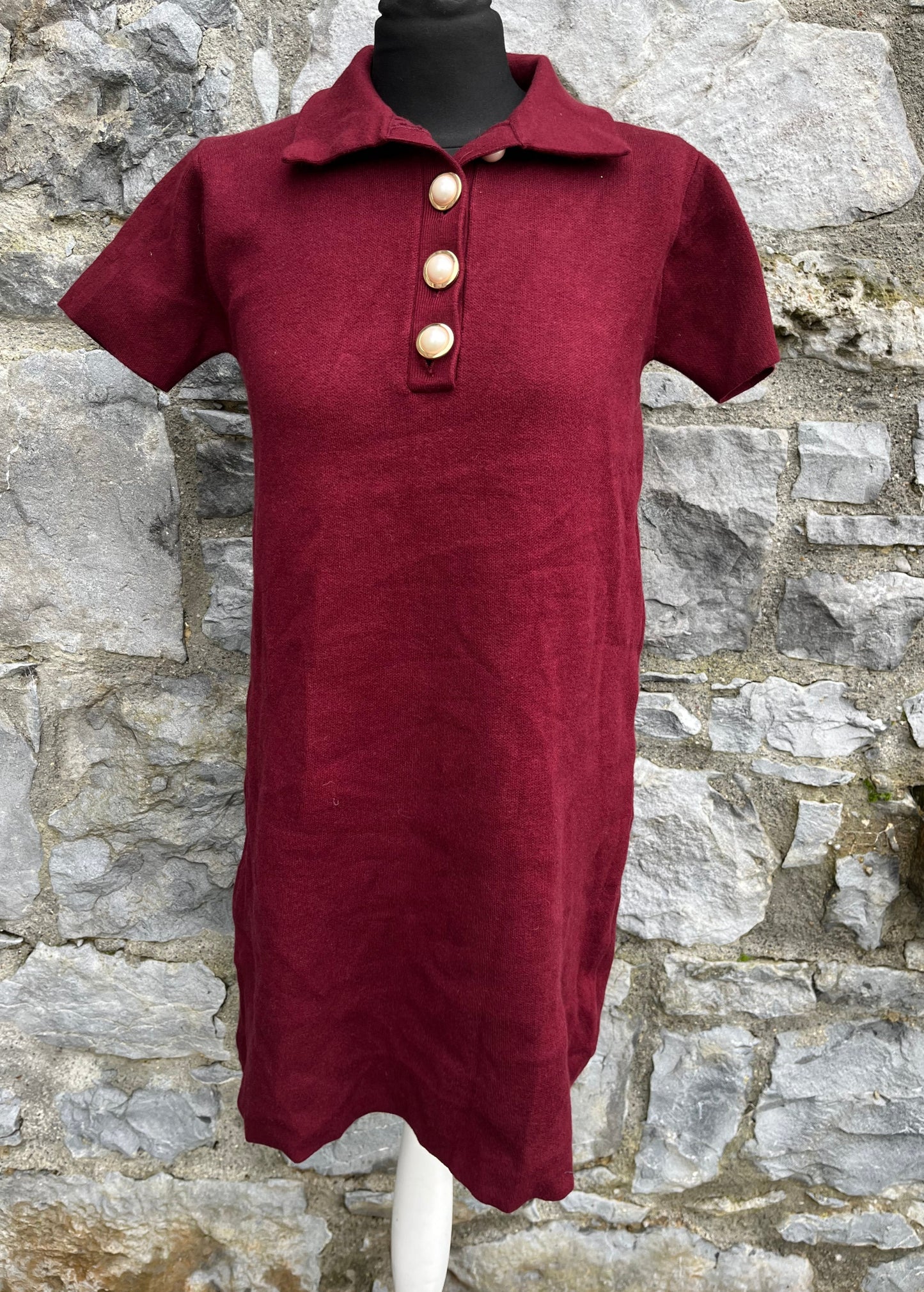 Maroon dress uk 10