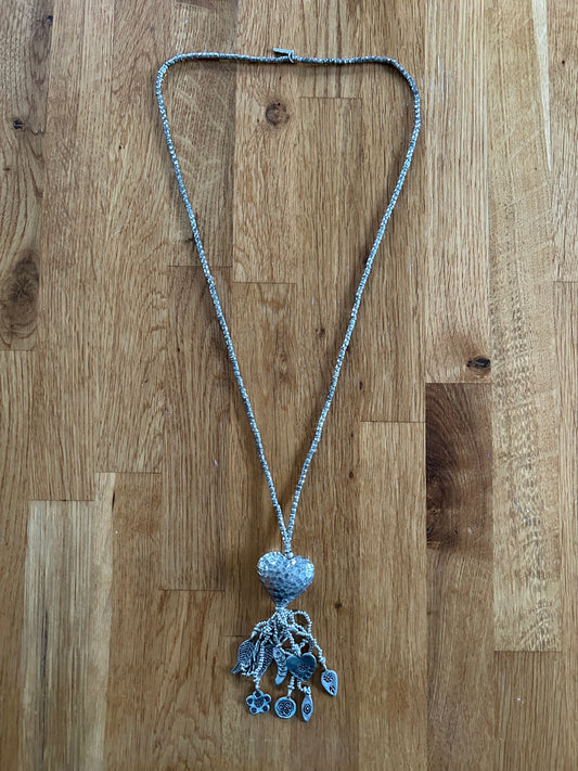 Heart and charms necklace