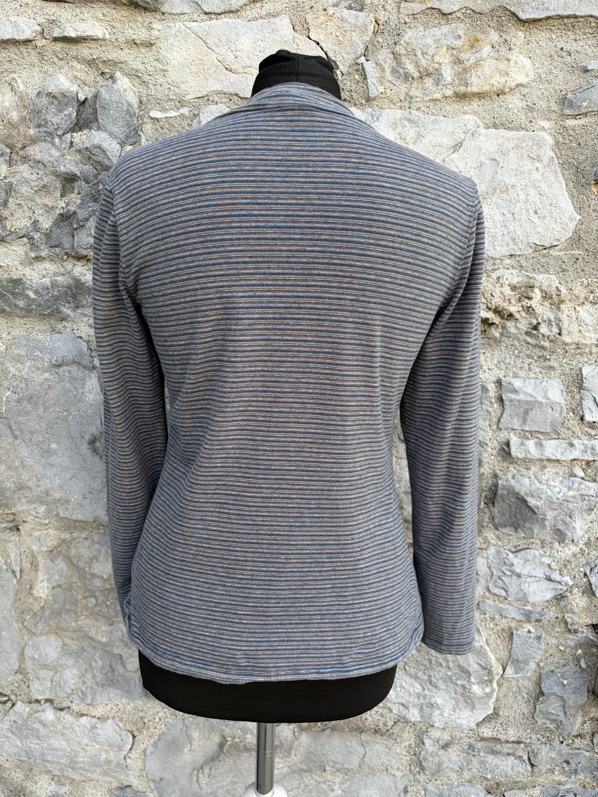 Stripy high neck top uk 8-10