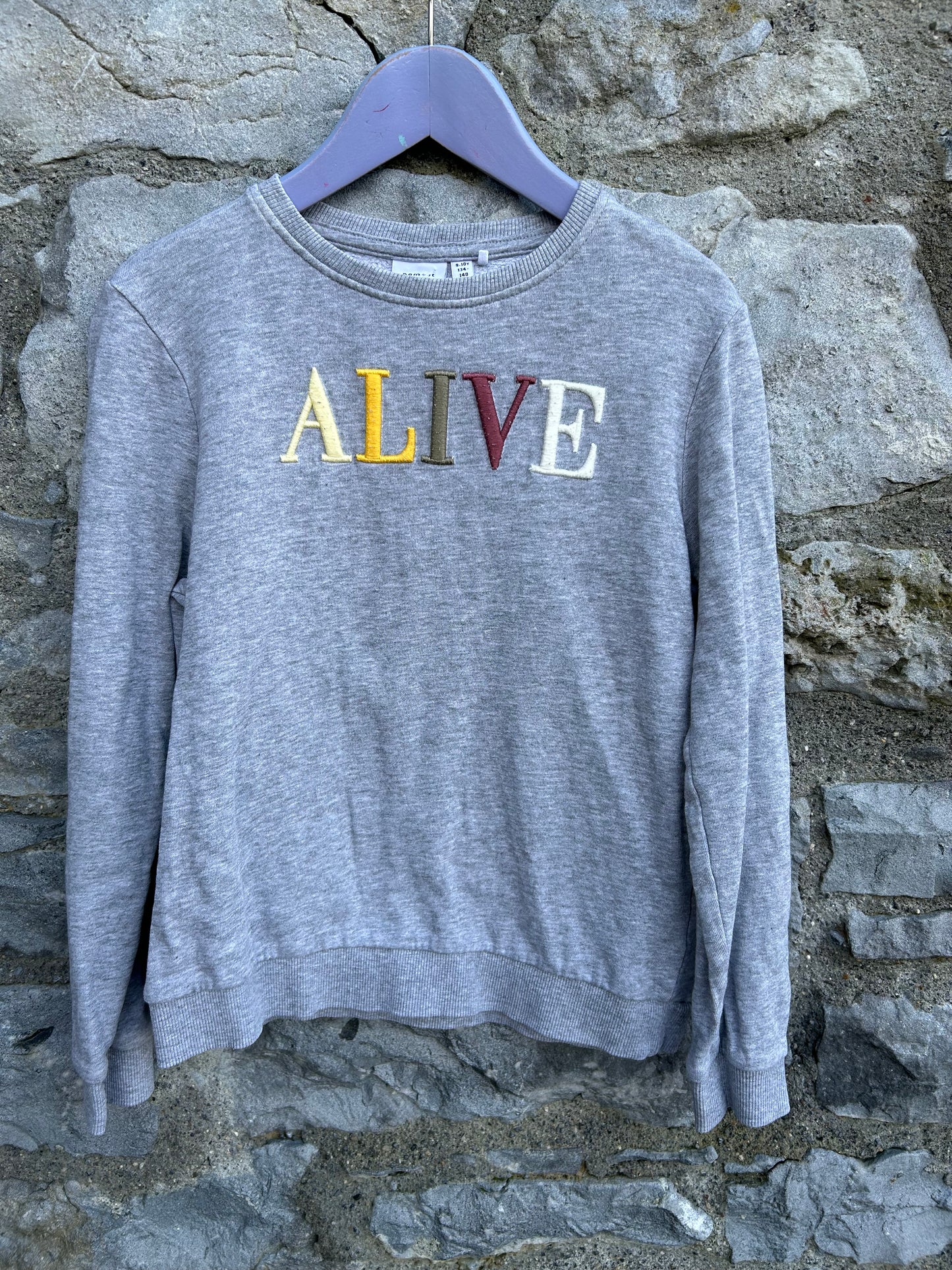 Alive grey sweatshirt   9-10y (134-140cm)