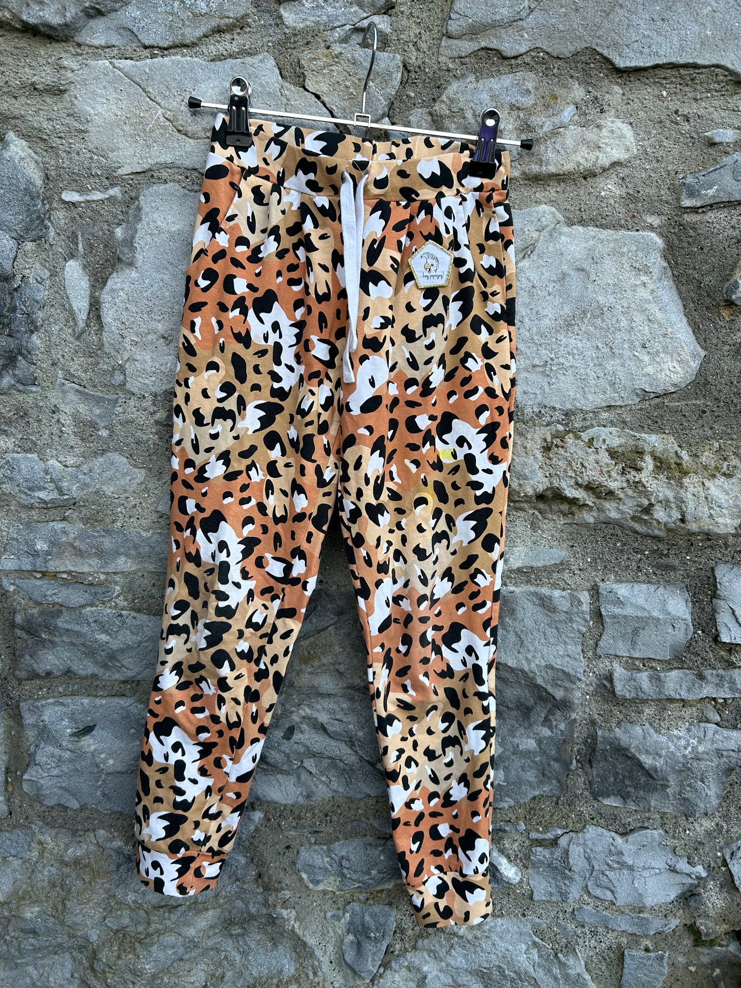 Leopard print joggers   8-9y (128-134cm)