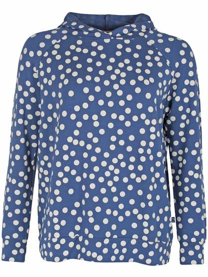 Danoline Hoodie Cold Slate/Chalk BIG FUNNY DOTS uk 8-10