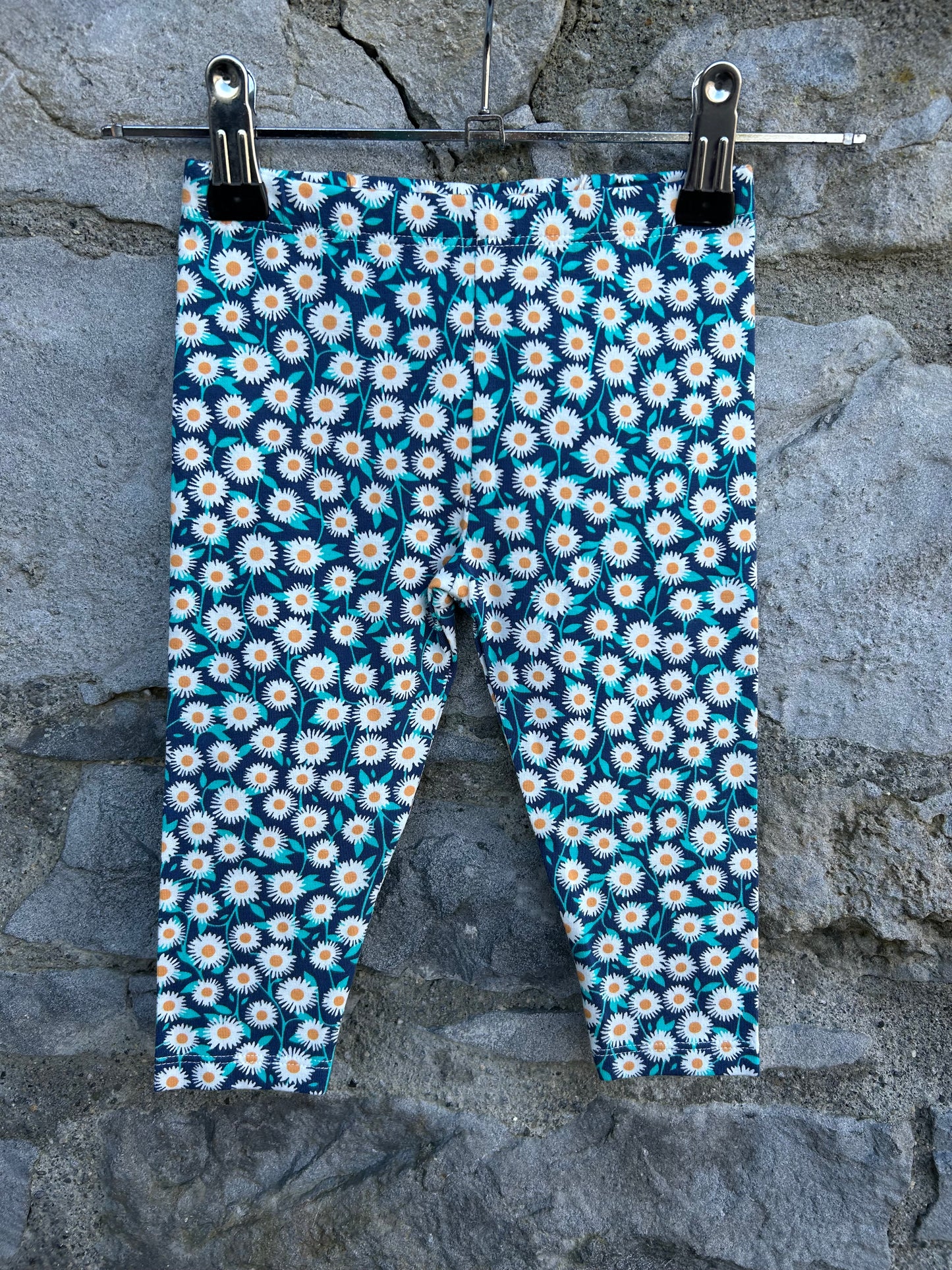 Daisies blue leggings  9-12m (74-80cm)