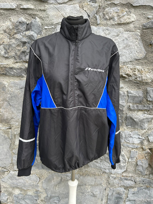 90s black half zip jacket Small