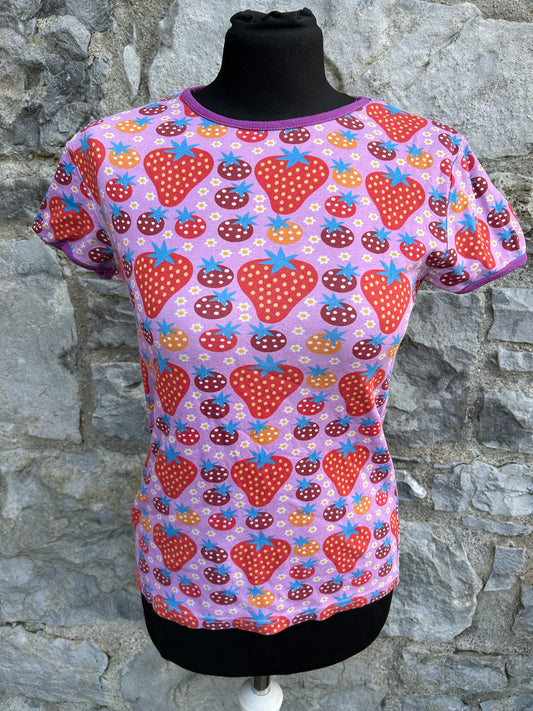 Strawberries pink T-shirt   12-13y (152-158cm)