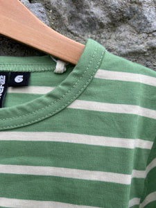 Green stripy top  6-7y (116-122cm)