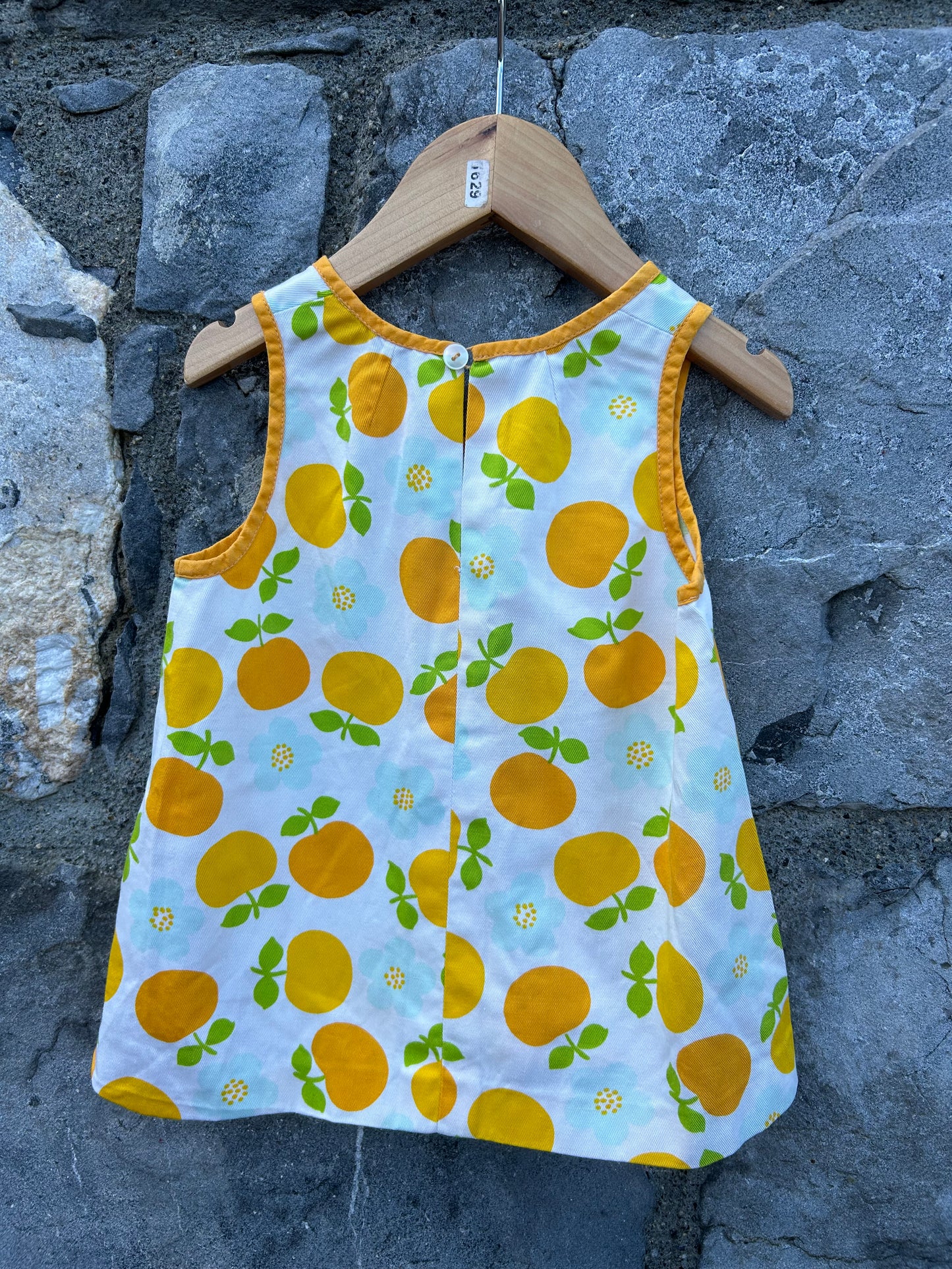 80s oranges top  2-3y (92-98cm)