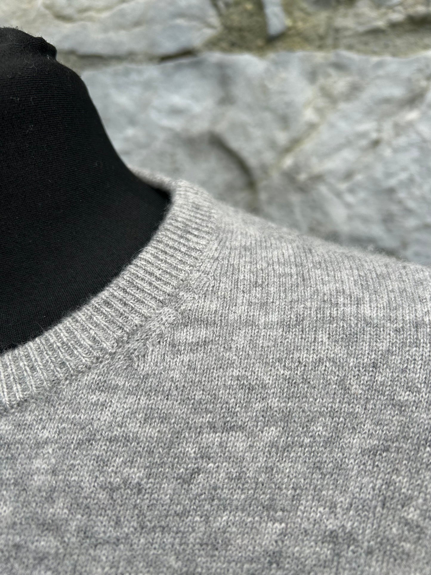 Grey cashmere jumper Small men
