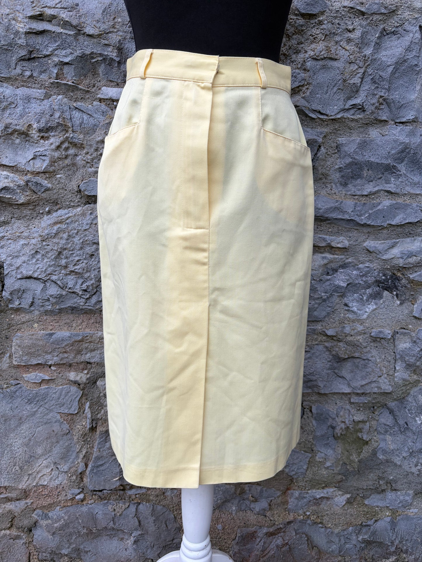 80s yellow skirt uk 8