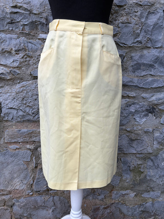 80s yellow skirt uk 8