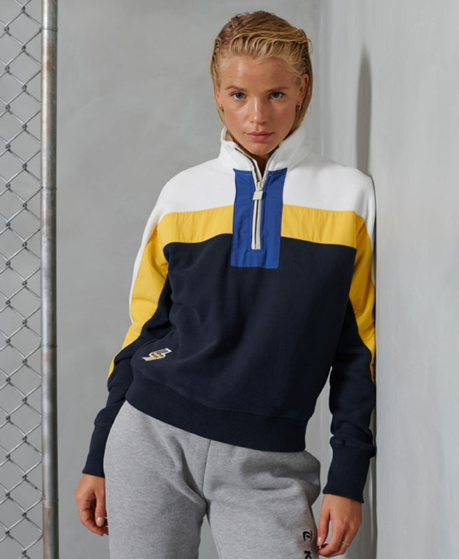 Navy Sportstyle Dolmon Funnel Sweatshirt  uk 6-8