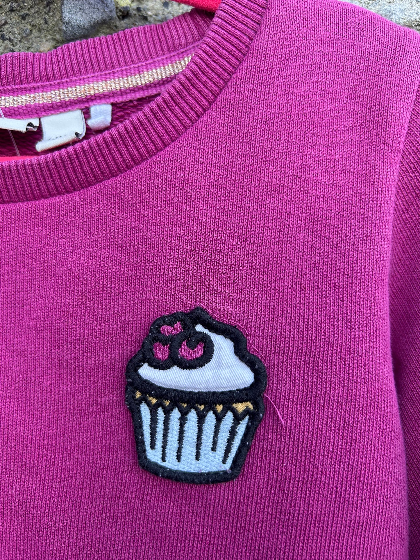 Cupcake pink sweat tunic 12-18m (80-86cm)