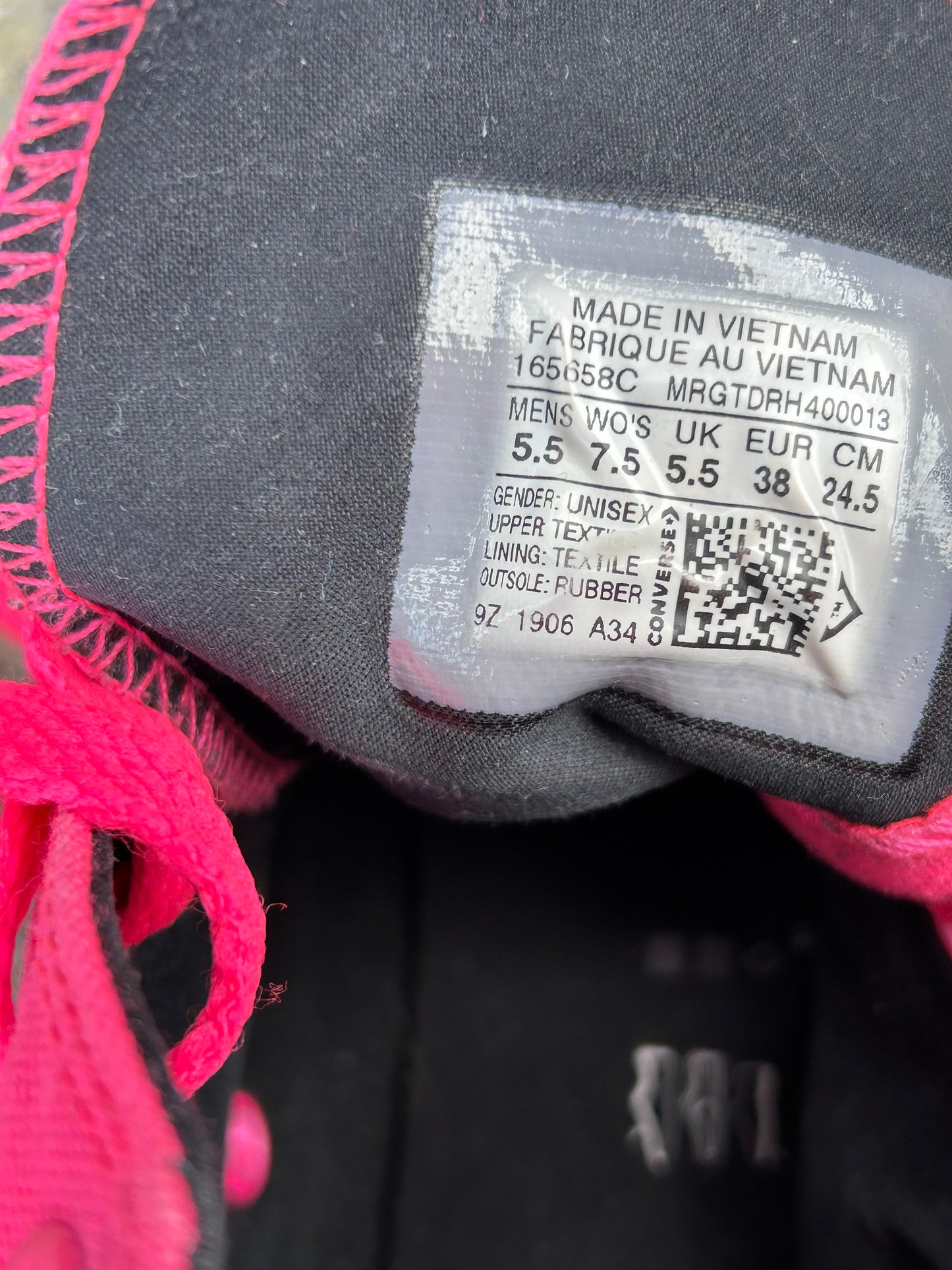 Neon pink high top trainers  uk 5 (eu 38)