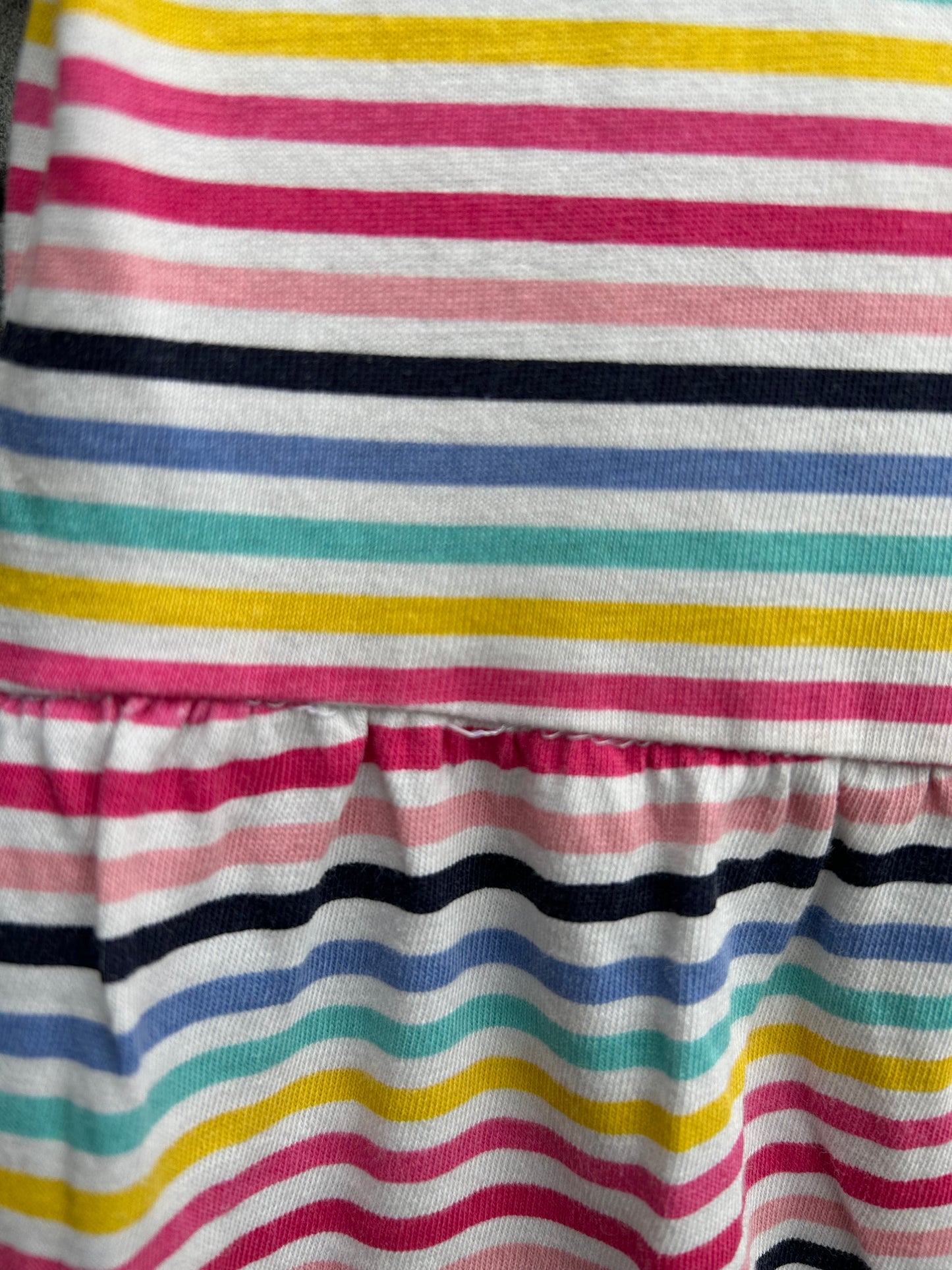 Rainbow stripes dress  6-7y (116-122cm)