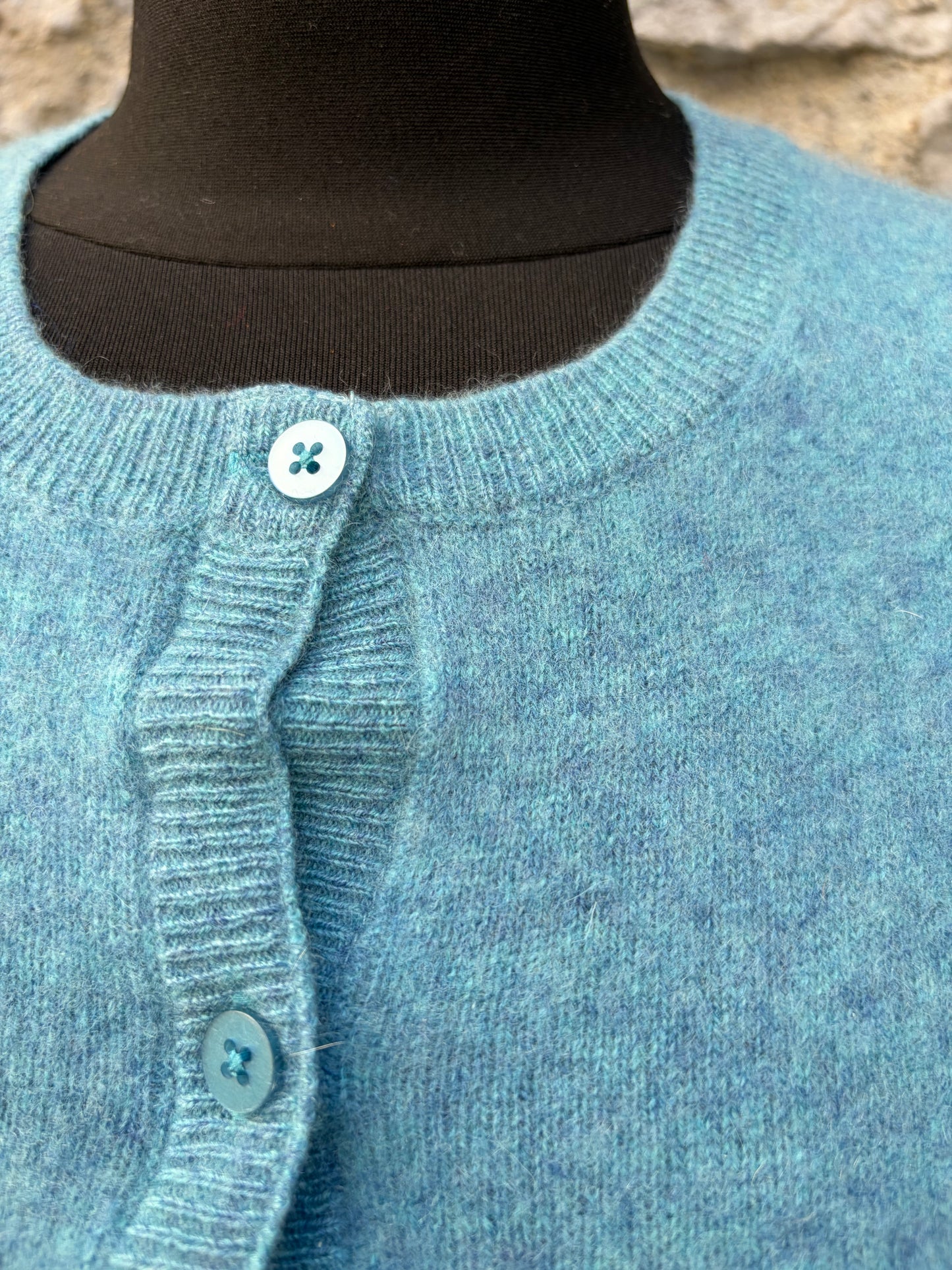 Turquoise cashmere cardigan uk 6-8
