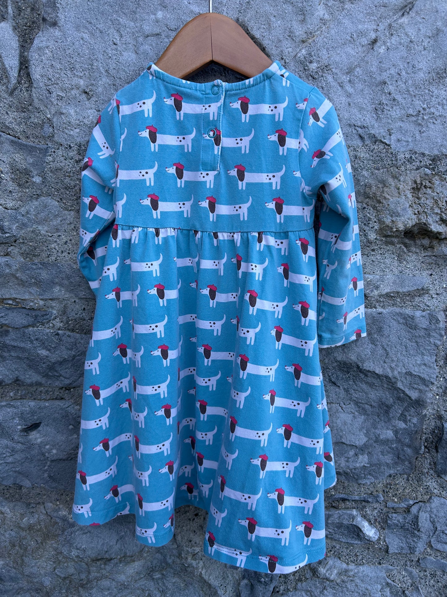 Dash hounds blue dress  12-18m (80-86cm)