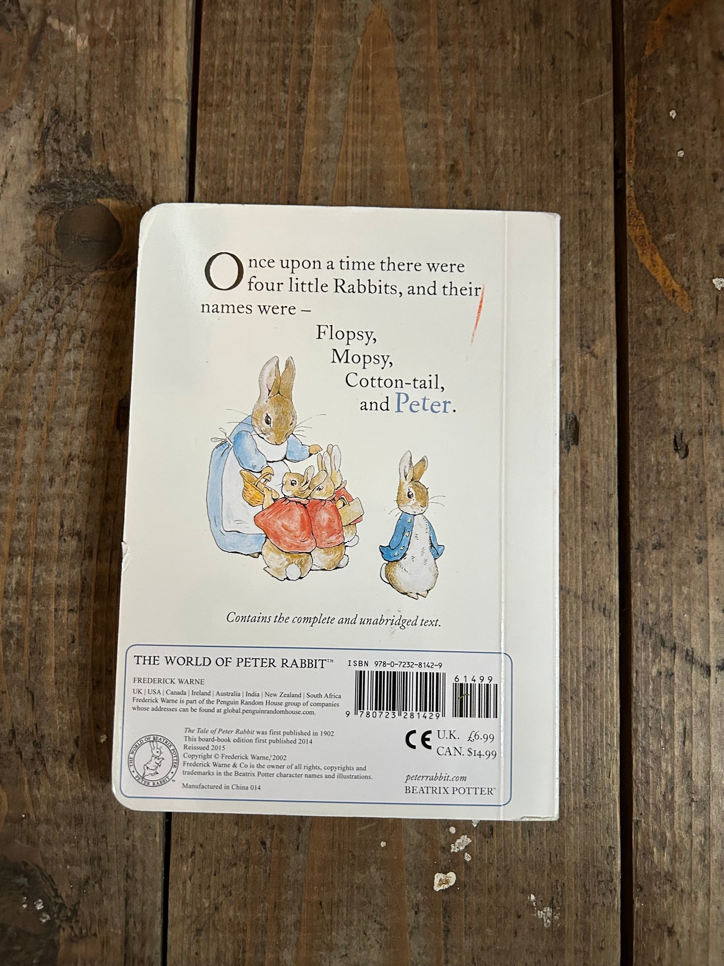 The tale of Peter rabbit by Beatrix Potter