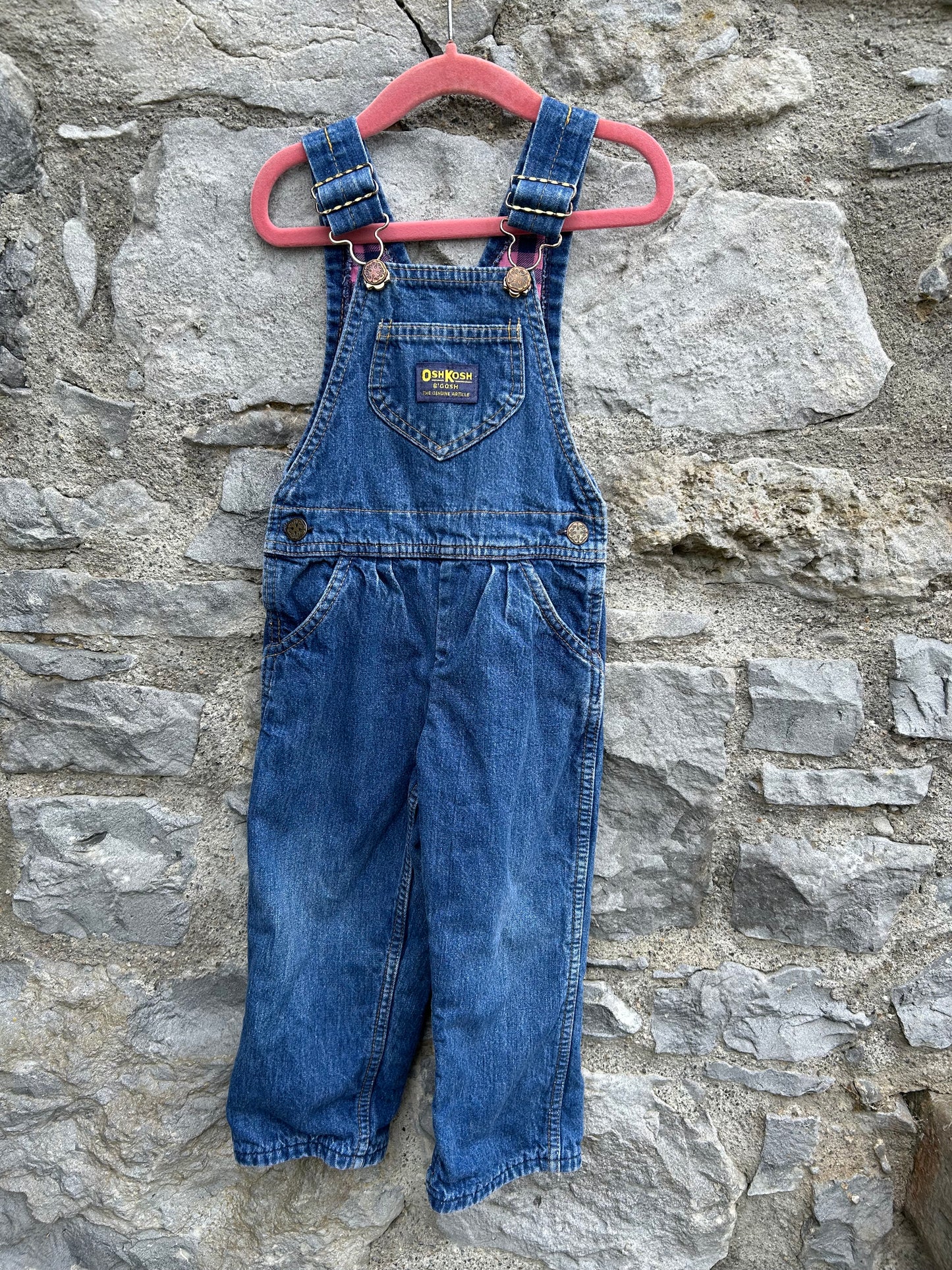 90s denim dungarees  2-3y (92-98cm)