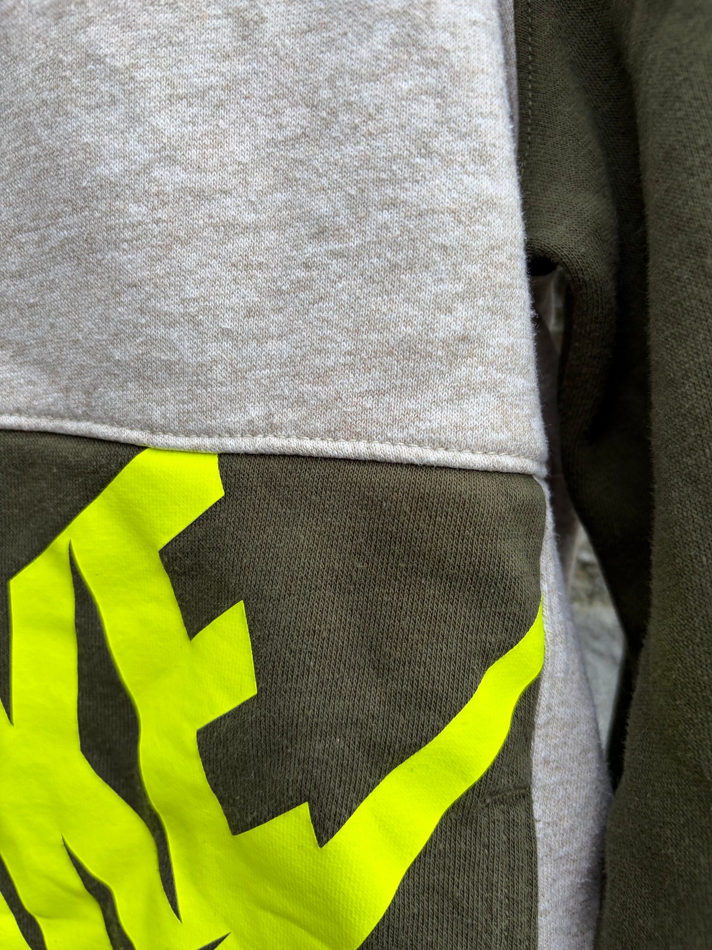 Grey&forest green hoodie  11-12y (146-152cm)