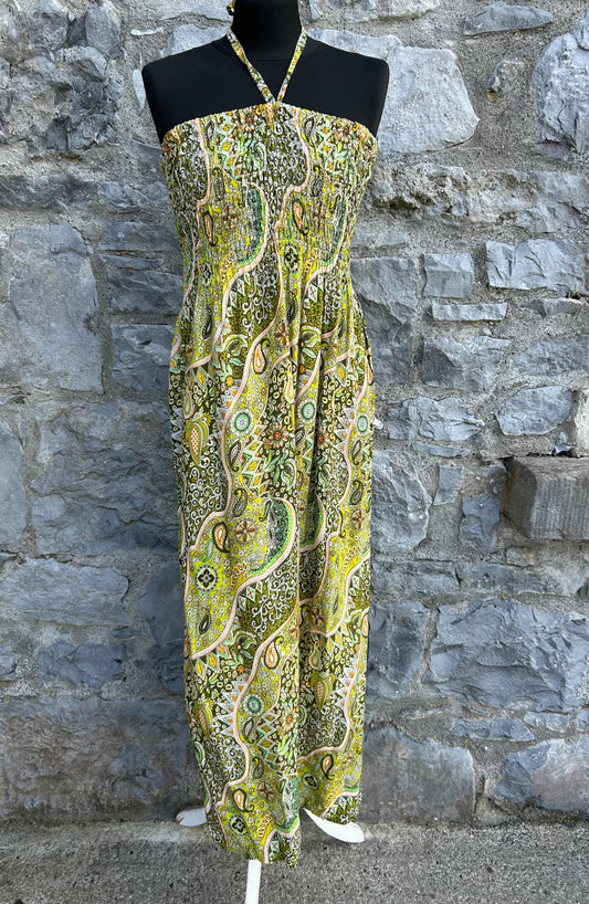 Green paisley dress uk 8-12