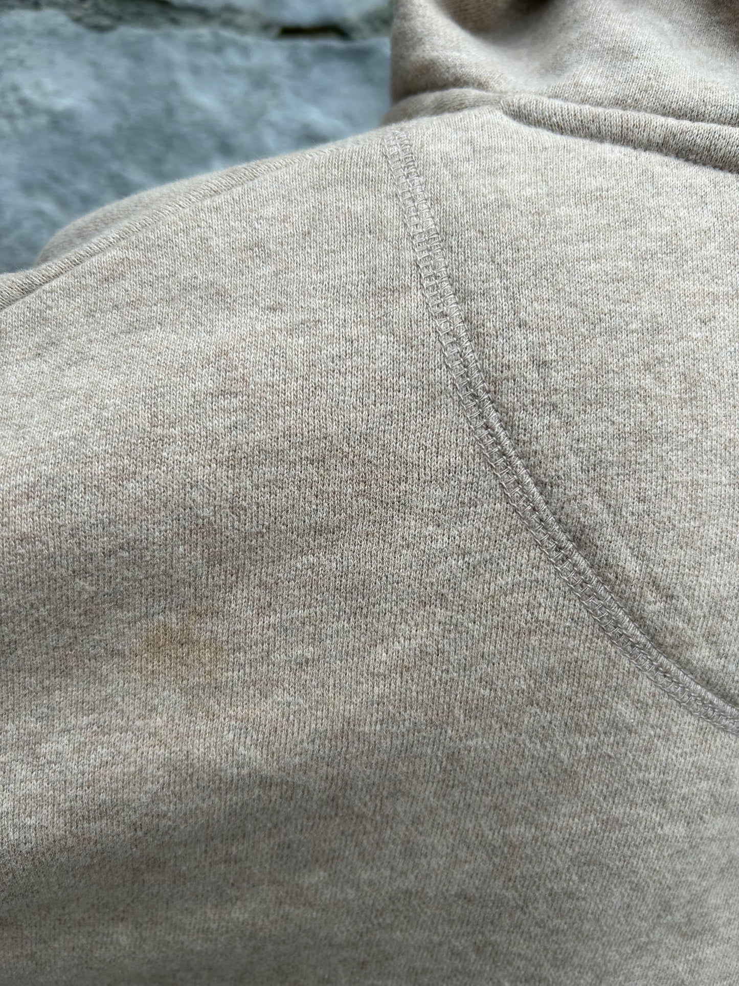 Beige hoodie Small