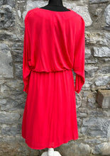 Load image into Gallery viewer, 80s red dress uk 12
