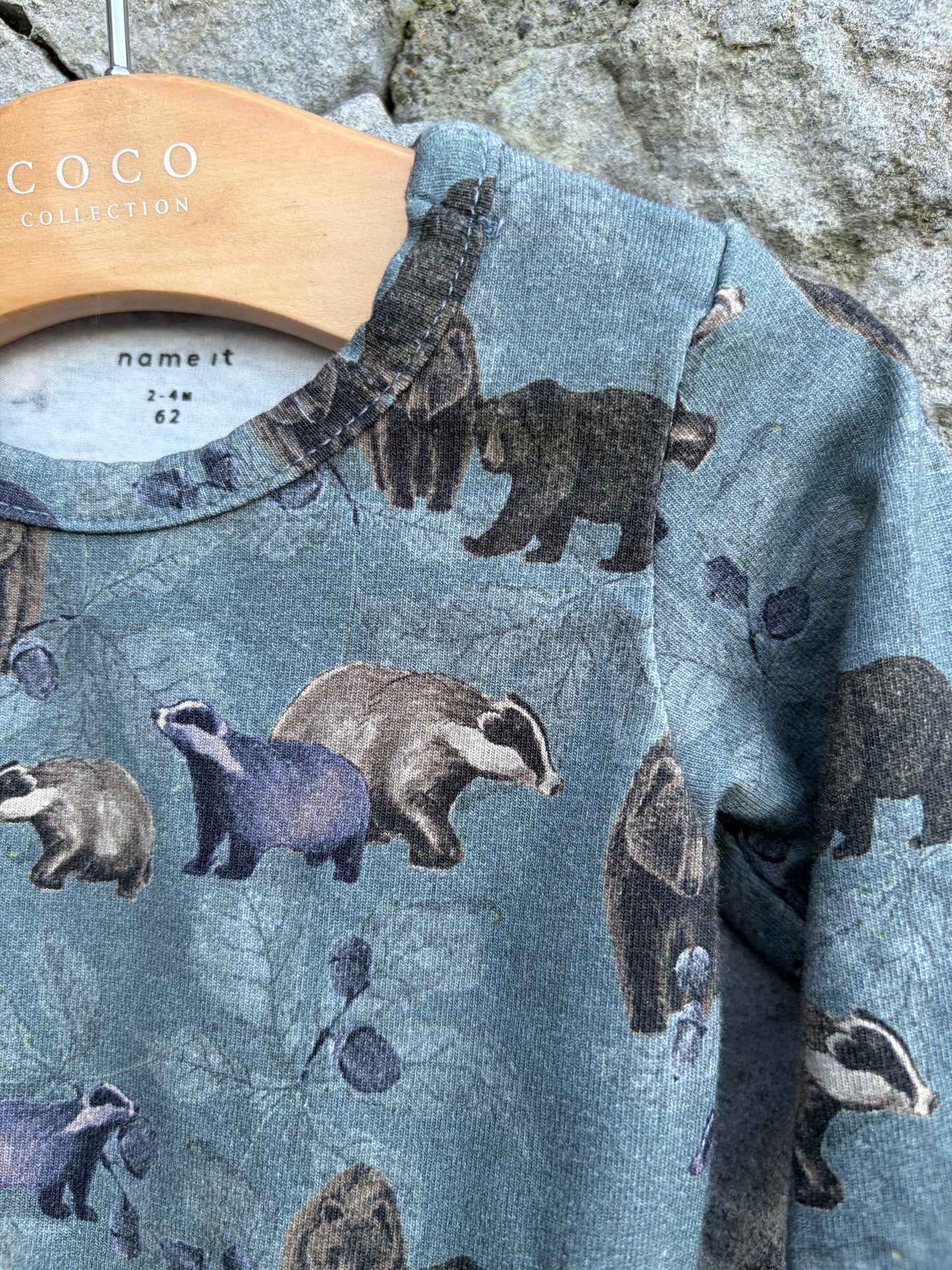 Bears&beavers steel onesie 3m (62cm)