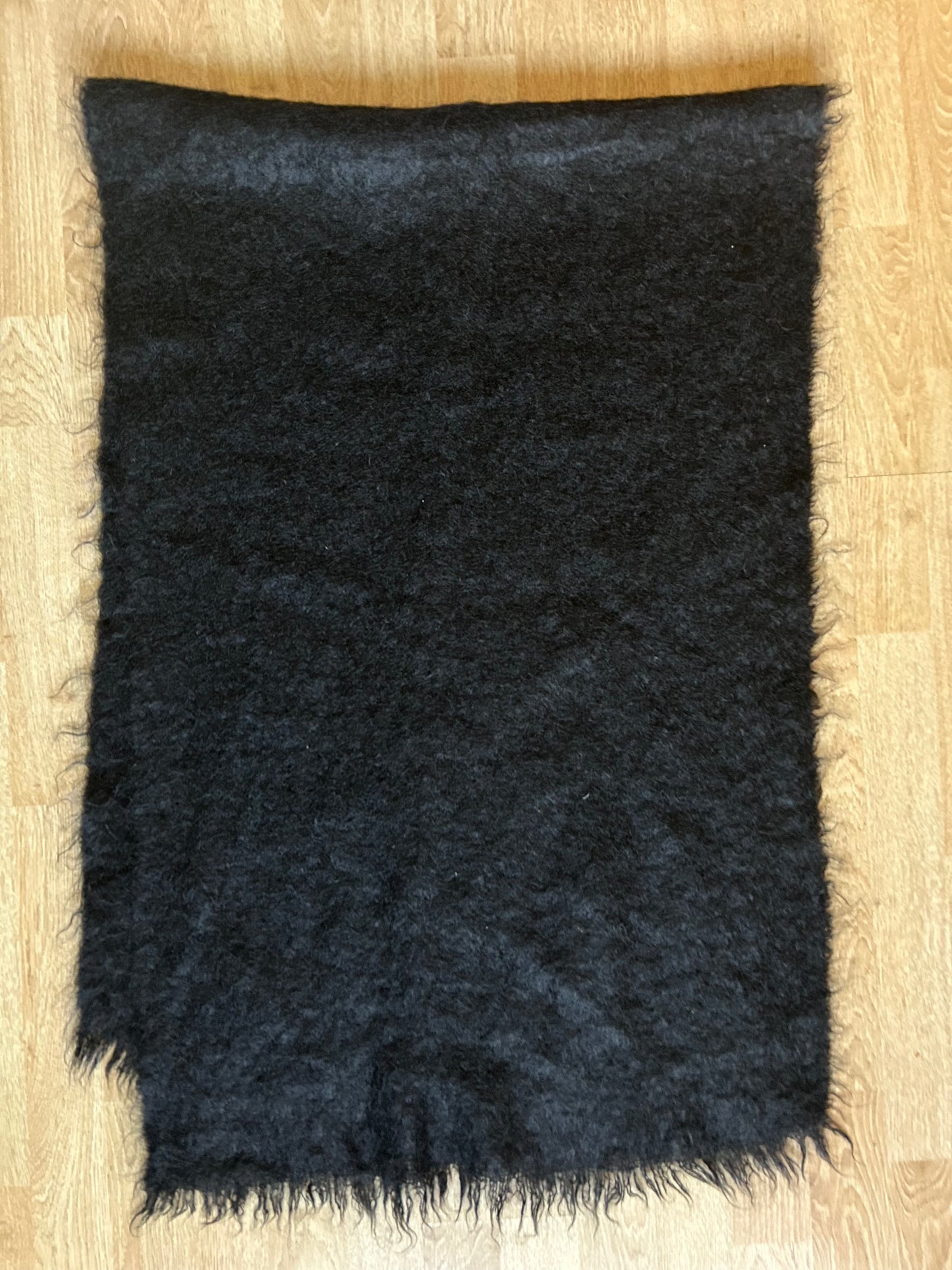 Black mohair scarf