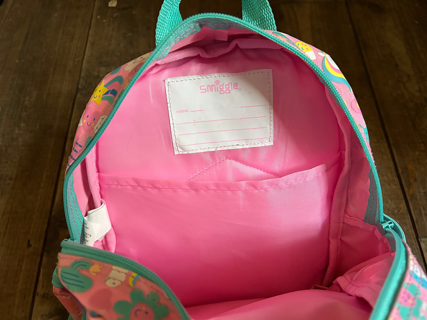 Pink backpack