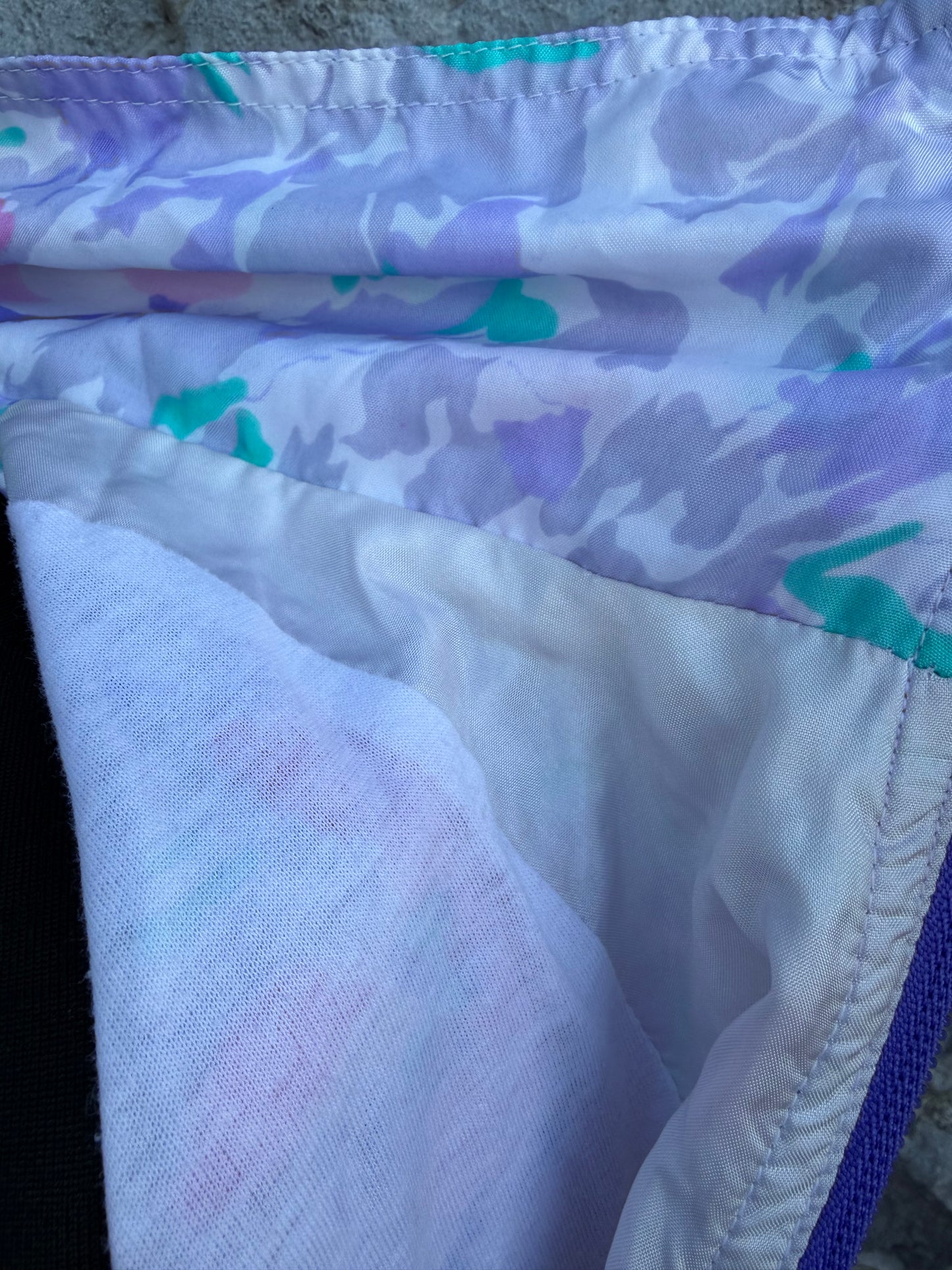 80s pink&floral shell jacket uk 12-14