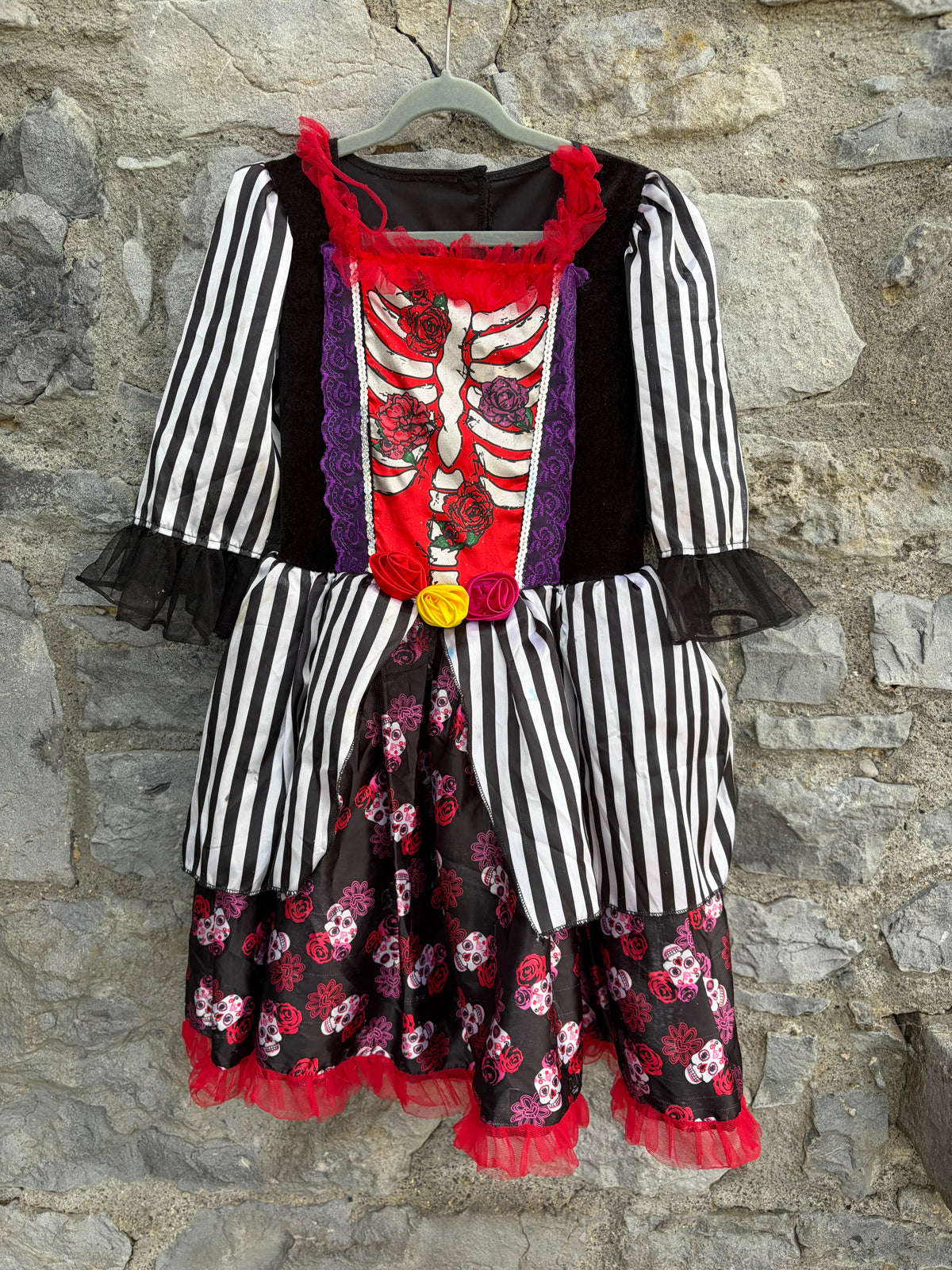 Day of the Dead dress  9-10y (134-140cm)