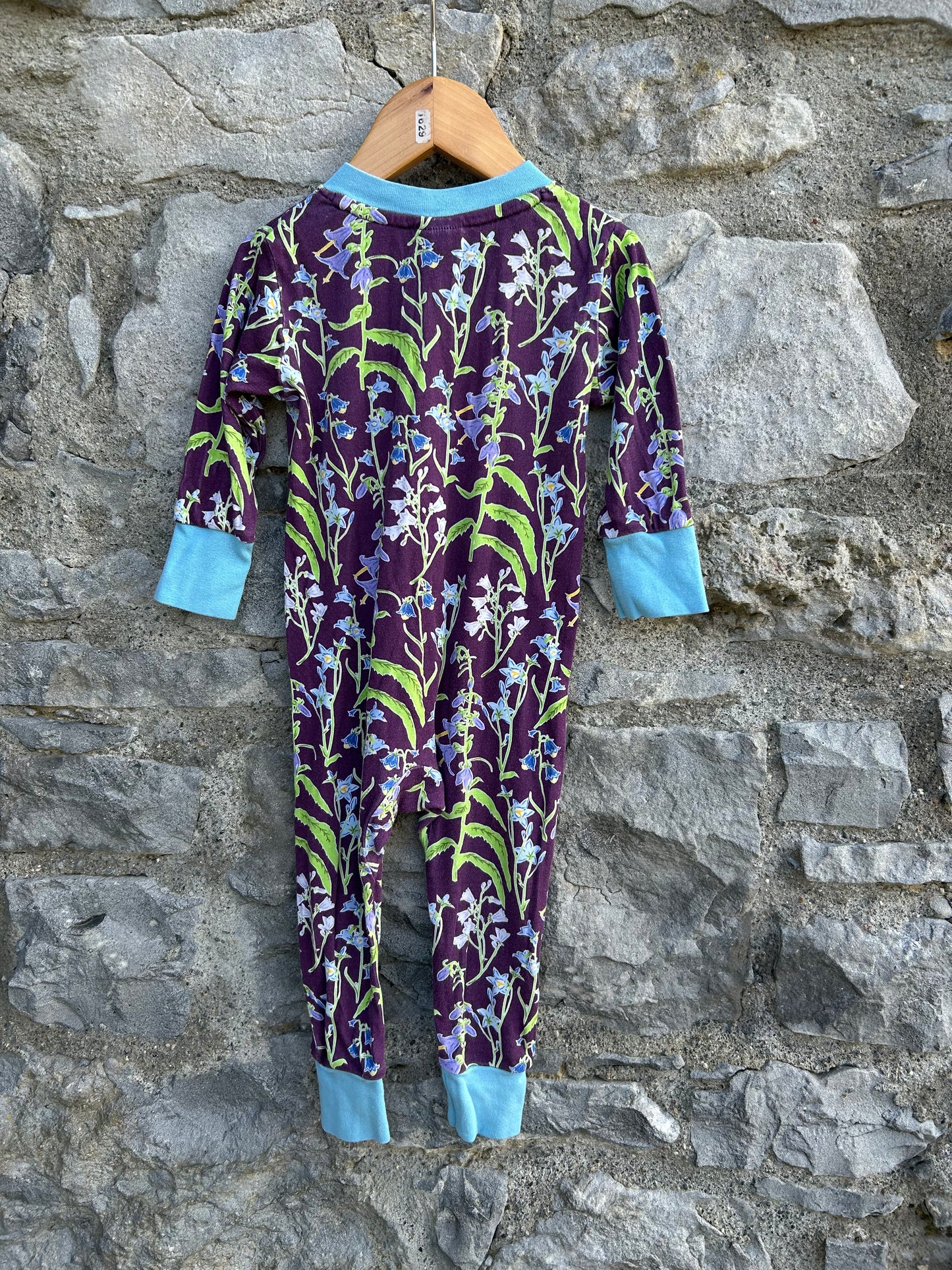 Campanula Gothic Grape zip suit  9-12m (74-80cm)