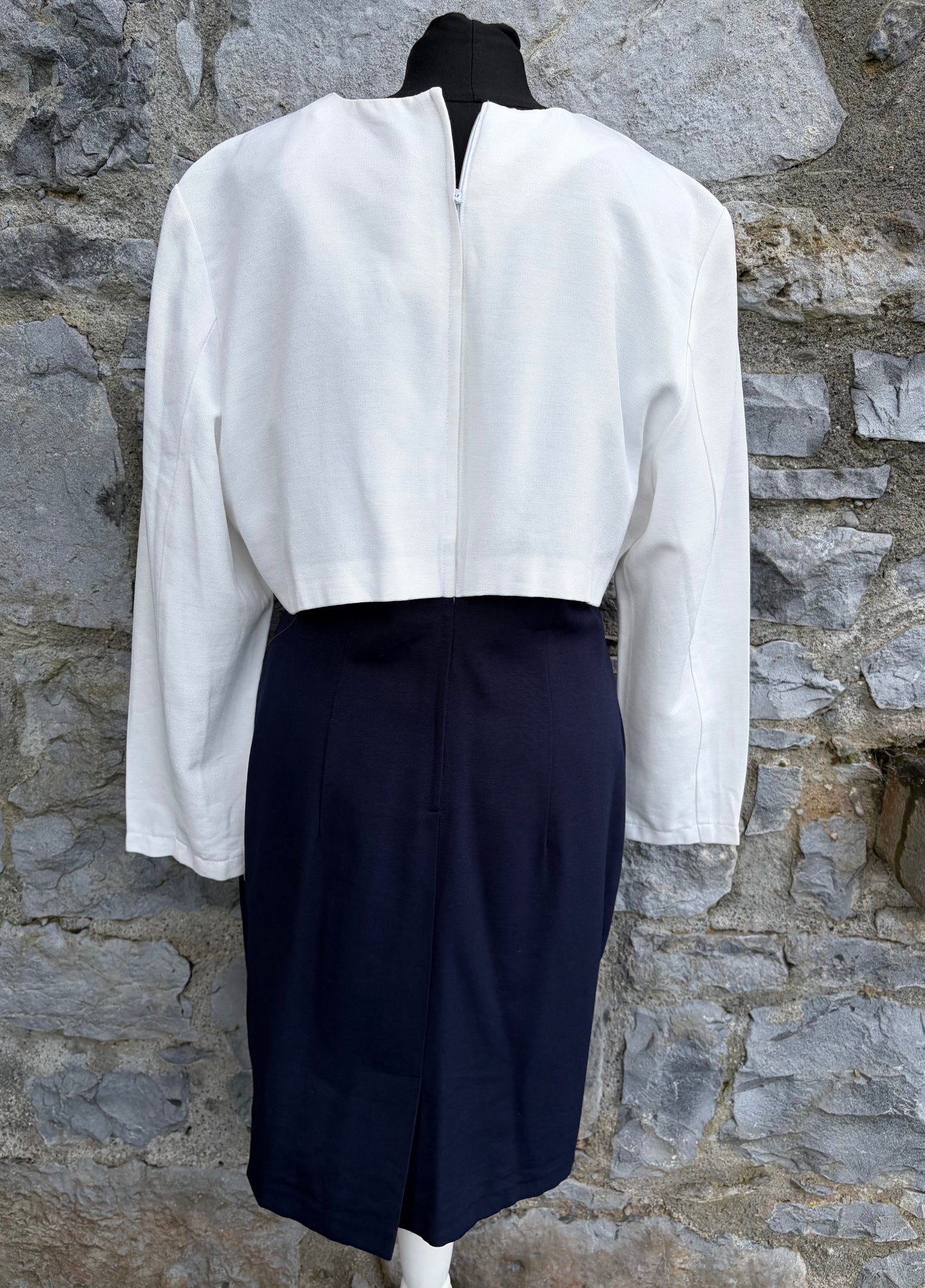 90s White&navydress uk 12