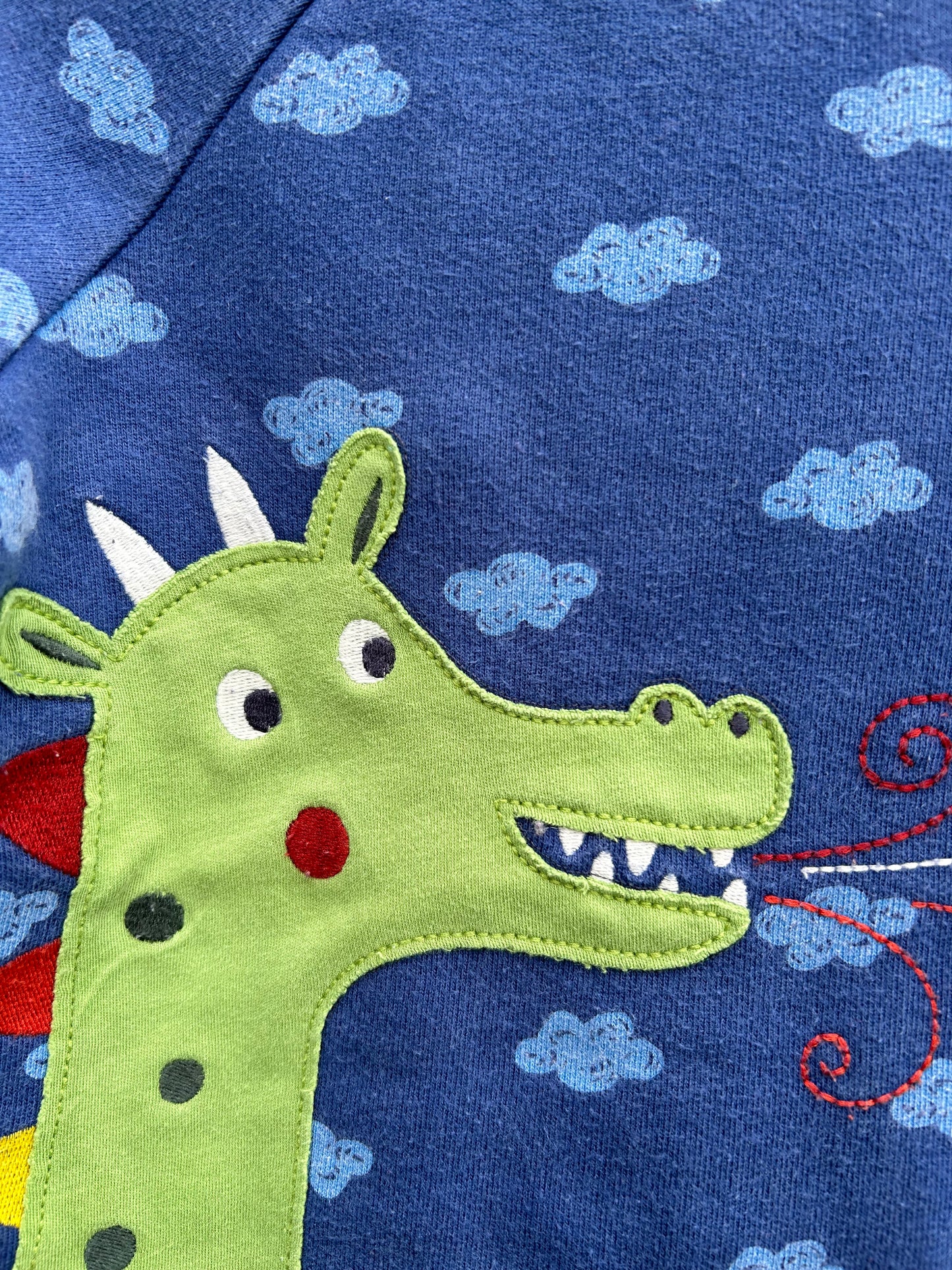 Frugi Dragon cloudy sweatshirt   2-3y (92-98cm)