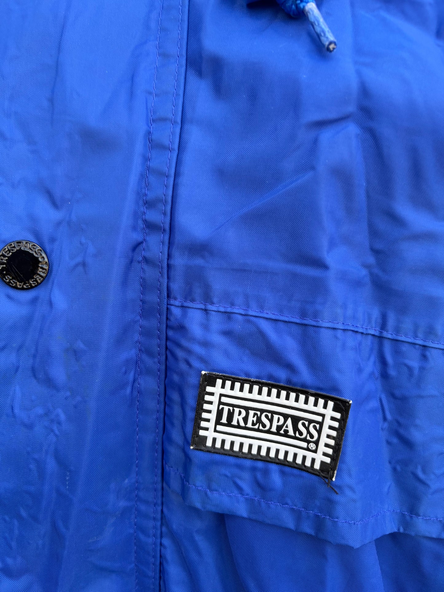 80s Red&blue windbreaker jacket Large