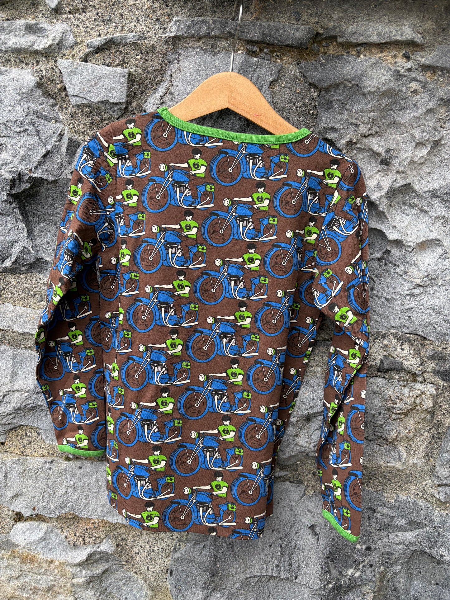 Motorcycles brown top 4-5y (104-110cm)