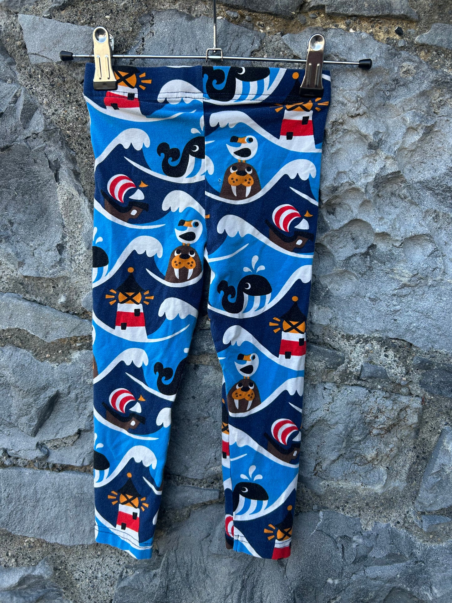 Blue ocean leggings  3-4y (98-104cm)