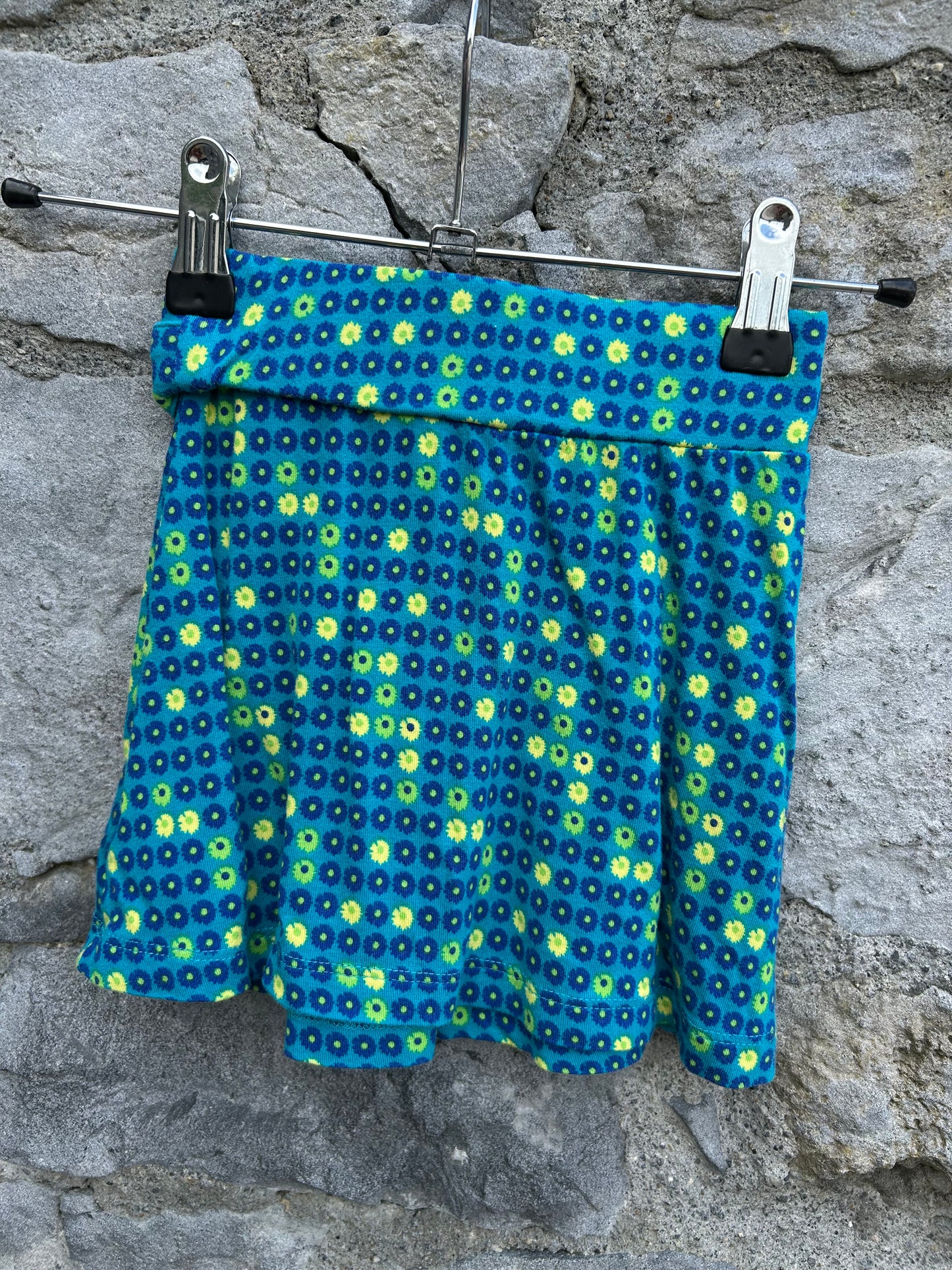 Blue flowers skirt 3-4y (98-104cm)