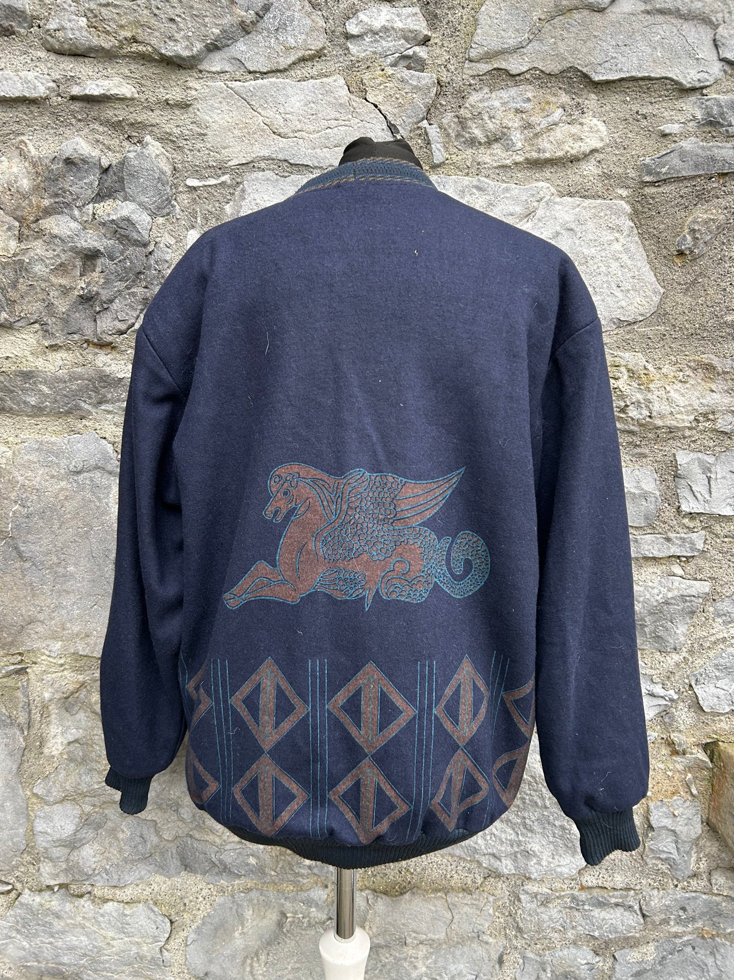 80s Pegasus navy cardigan Medium