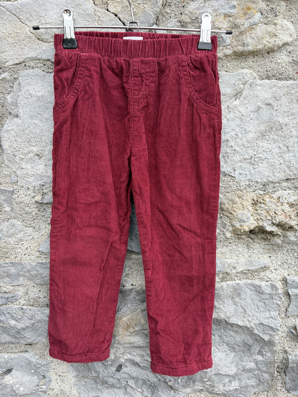 Maroon cords 18-24m (86-92cm)