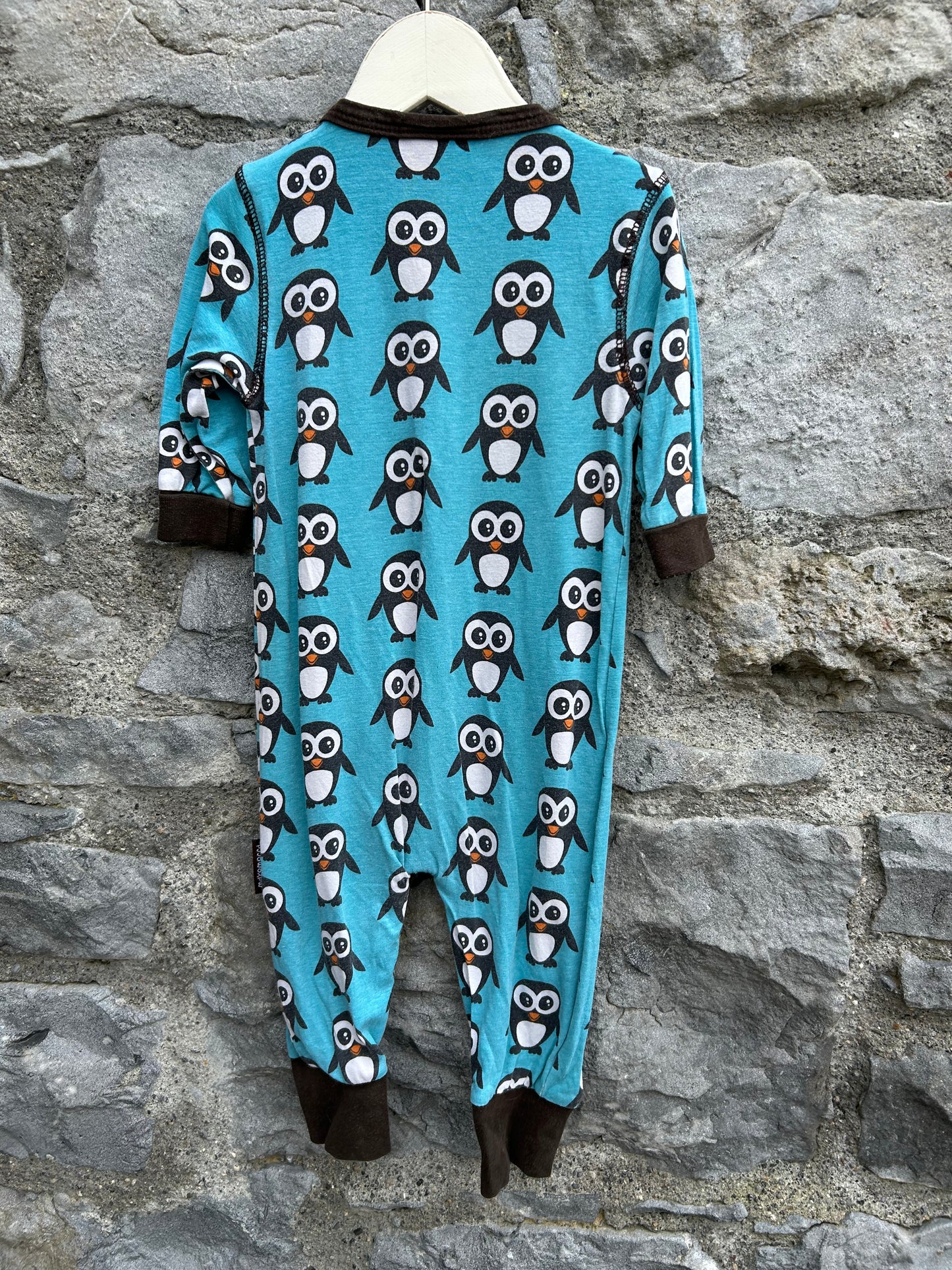 Blue penguins onesie  3-6m (62-68cm)