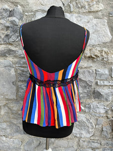 Colourful stripy top uk 8