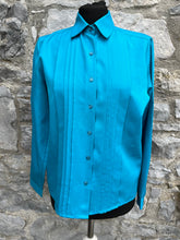 Load image into Gallery viewer, 80s blue shirt uk 8-10
