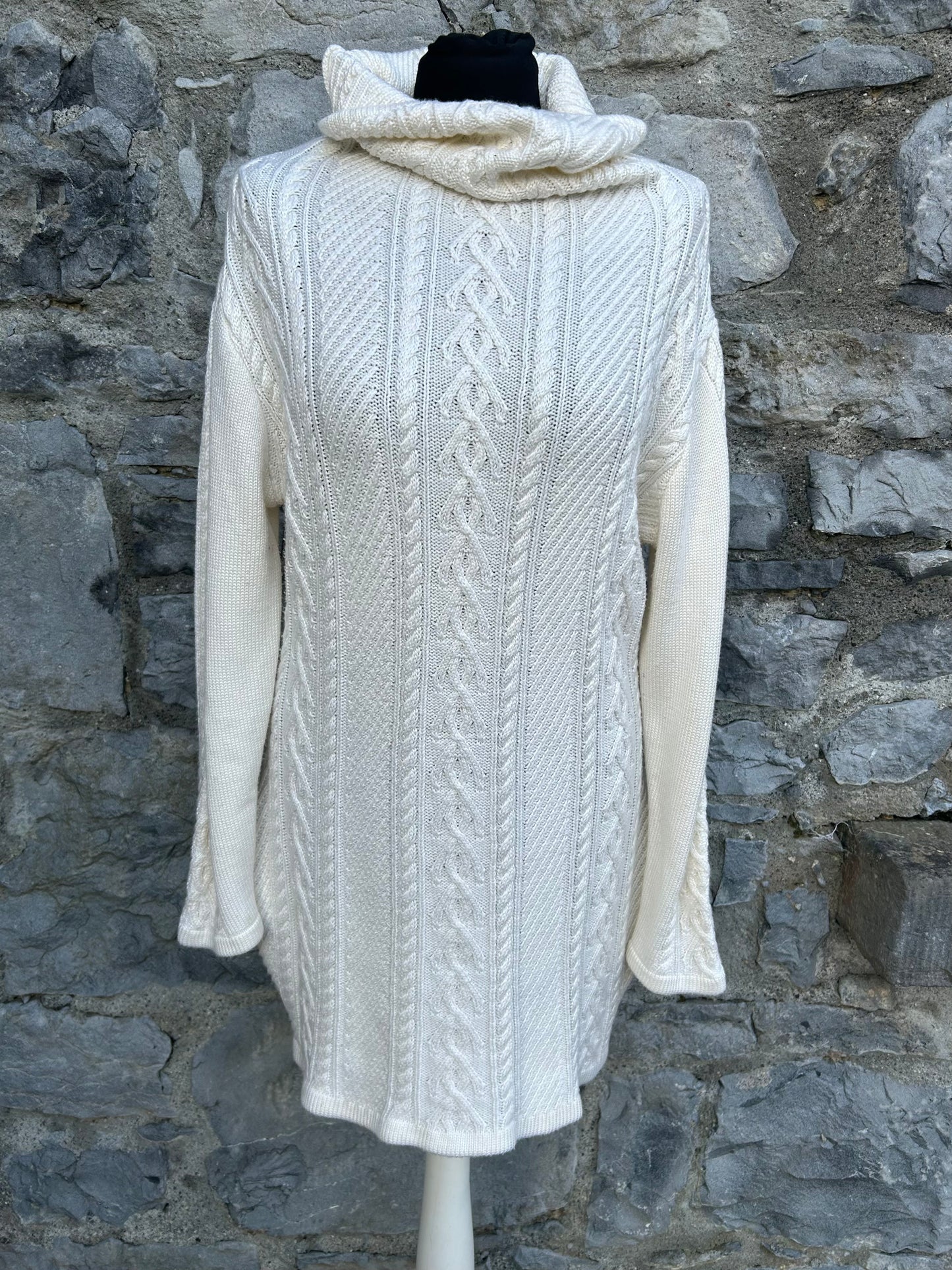 Cream knitted dress uk 14-18